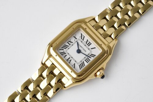 Panthère Ladies 22mm YG BVF 1:1 Best Edition White Dial on YG Bracelet Ronda Quartz - Image 2