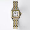 Panthère Ladies 22mm YG/SS BVF 1:1 Best Edition White Dial on YG/SS Bracelet Ronda Quartz