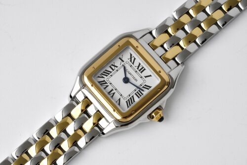 Panthère Ladies 22mm YG/SS BVF 1:1 Best Edition White Dial on YG/SS Bracelet Ronda Quartz - Image 2