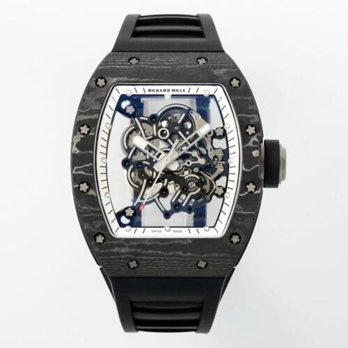 RM055 APSF NTPT White Rehaut on Black Rubber Strap RMUL2 Super Clone