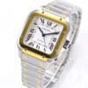 Santos de Cartier 35mm SS/YG BVF 1:1 Best Edition White Dial on SS/YG SmartLinks Bracelet MIYOTA 9015 - Image 2