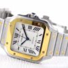 Santos de Cartier 35mm SS/YG BVF 1:1 Best Edition White Dial on SS/YG SmartLinks Bracelet MIYOTA 9015 - Image 3