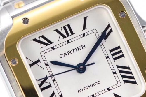 Santos de Cartier 35mm SS/YG BVF 1:1 Best Edition White Dial on SS/YG SmartLinks Bracelet MIYOTA 9015 - Image 4