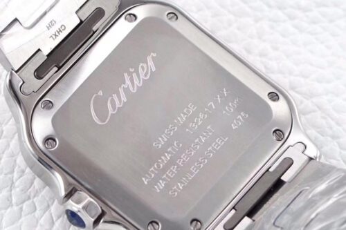 Santos de Cartier 35mm SS/YG BVF 1:1 Best Edition White Dial on SS/YG SmartLinks Bracelet MIYOTA 9015 - Image 7