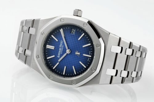 Royal Oak 39mm 15202IP Titanium ZF 1:1 Best Edition Gradient Blue Textured Dial on SS Bracelet A2121 V2 - Image 5