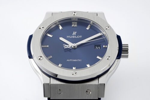 Classic Fusion 42mm APSF 1:1 Best Edition Blue Dial on Blue Gummy Strap A1110 - Image 2