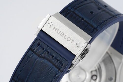 Classic Fusion 42mm APSF 1:1 Best Edition Blue Dial on Blue Gummy Strap A1110 - Image 6