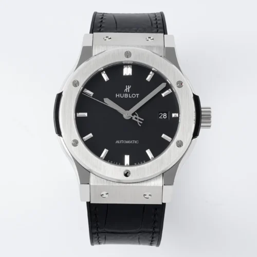 Classic Fusion 42mm APSF 1:1 Best Edition Black Dial on Black Gummy Strap A1110