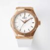 Classic Fusion Orlinski RG APSF 1:1 Best Edtion White Faceted Dial on White Rubber Strap A2892