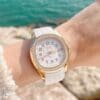 Aquanaut 5067A RG PPF 1:1 Best Edition White Textured Dial on White Rubber Strap RONDA Quartz - Image 4
