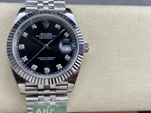 DateJust 36mm 126234 VSF 1:1 Best Edition 904L Steel Black Diamonds Dial on Jubilee Bracelet VS3235