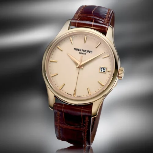 Calatrava 5227R SS 3KF 1:1 Best Edition White Dial on Brown Leather Strap A324 Super Clone V2 - Image 2