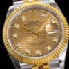 DateJust 36mm 126233 Clean 1:1 Best Edition 904L Steel YG Textured Diamonds Dial on Jubilee Bracelet VR3235 - Image 4