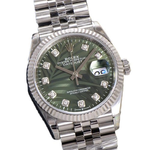 DateJust 36 126234 VSF 1:1 Best Edition 904L Steel Green Leaf Diamonds Dial on Jubilee Bracelet VS3235 - Image 2