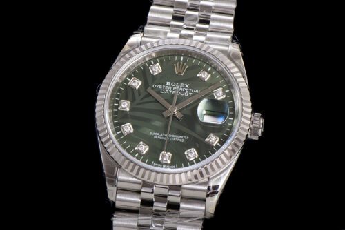 DateJust 36 126234 VSF 1:1 Best Edition 904L Steel Green Leaf Diamonds Dial on Jubilee Bracelet VS3235 - Image 3