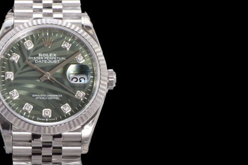 DateJust 36 126234 VSF 1:1 Best Edition 904L Steel Green Leaf Diamonds Dial on Jubilee Bracelet VS3235 - Image 4