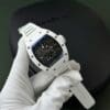 Richard Mille RM055 White Ceramic Rubber Strap ZF Factory 50mm - Image 3