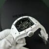 Richard Mille RM055 White Ceramic Rubber Strap ZF Factory 50mm - Image 7