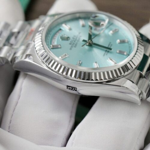 Rolex Day-Date 128236 Dial Ice Blue Weight 158gram QF Factory 36mm - Image 2