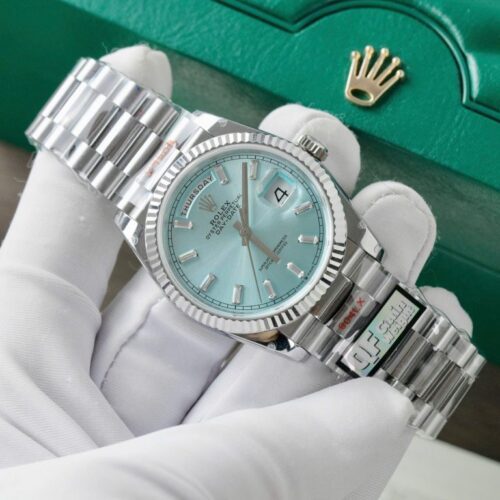 Rolex Day-Date 128236 Dial Ice Blue Weight 158gram QF Factory 36mm - Image 5