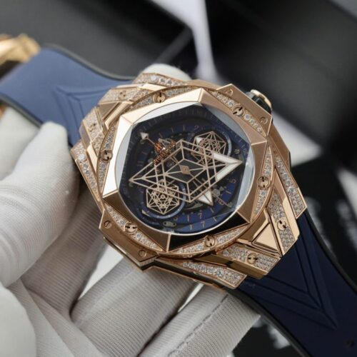 Hublot Big Bang Sang Bleu II King Gold Blue 44mm by HB Factory - Image 4