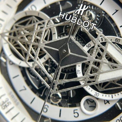 Hublot Big Bang Sang Bleu II White Ceramic Rubber Strap 45mm - Image 2