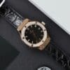 Hublot Classic Fusion King Gold 33mm Watch with Custom Moissanite Diamonds