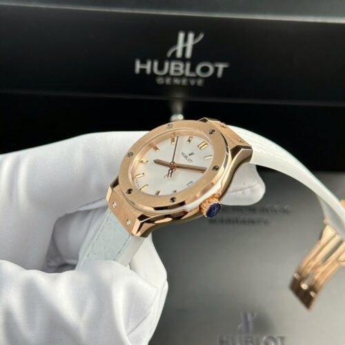 Hublot Classic Fusion King Gold Women's White 33mm by HB Factory - Image 3