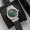 Hublot Classic Fusion Titanium Green Full Diamond 38mm