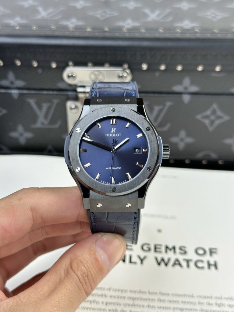 Hublot Classic Fusion Ceramic Refined Blue Dial 42mm