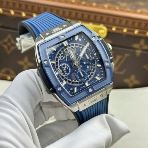 Hublot Spirit Of Big Bang Titanium 42mm Blue Bezel - Image 3