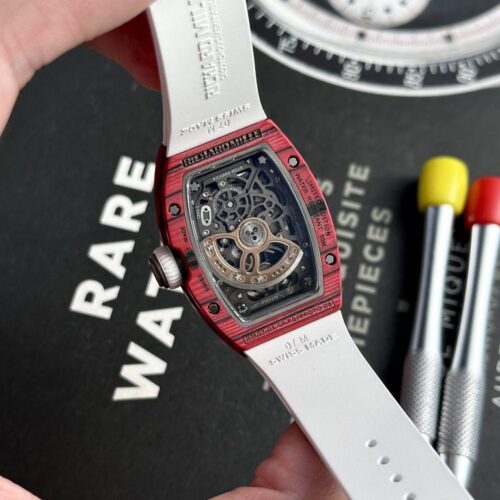 Richard Mille RM07-01 Red Carbon Rubber Strap 32x46mm - Image 6