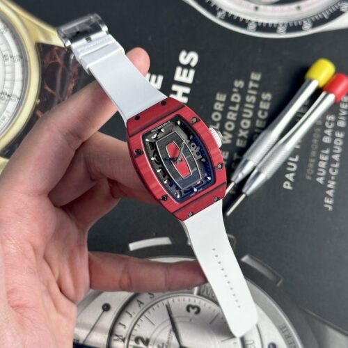 Richard Mille RM07-01 Red Carbon Rubber Strap 32x46mm - Image 3