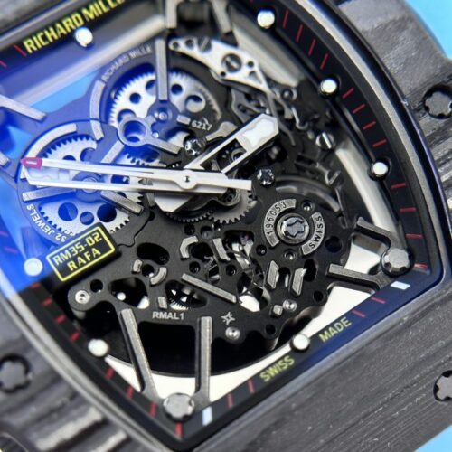 Richard Mille RM35-02 Custom Full Carbon Case Blue BBR - Image 6