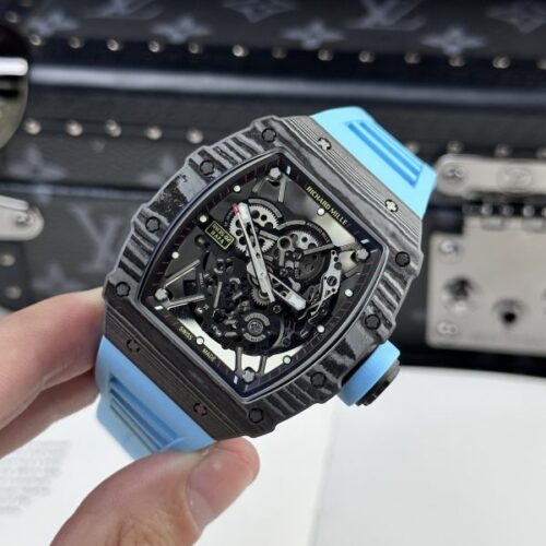 Richard Mille RM35-02 Custom Full Carbon Case Blue BBR - Image 7