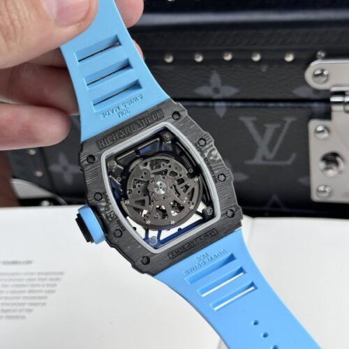 Richard Mille RM35-02 Custom Full Carbon Case Blue BBR - Image 3