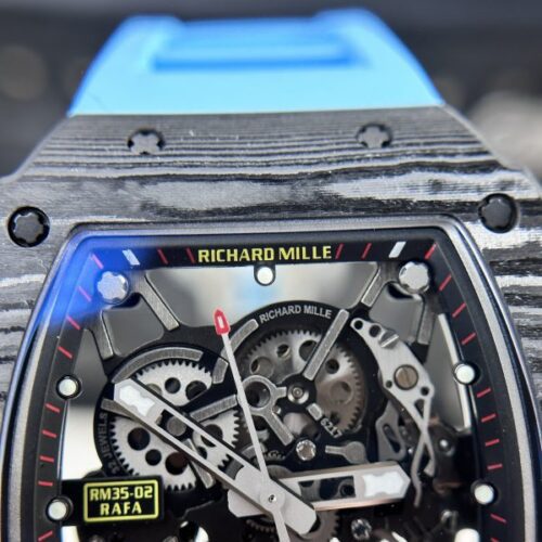 Richard Mille RM35-02 Custom Full Carbon Case Blue BBR - Image 4