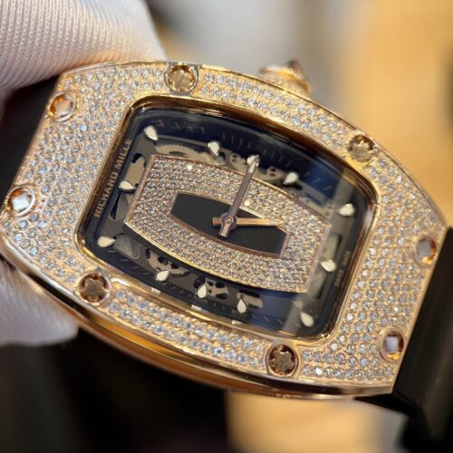 Richard Mille RM007 Gold Wrapped Watch with Moissanite Diamonds 36mm - Image 2