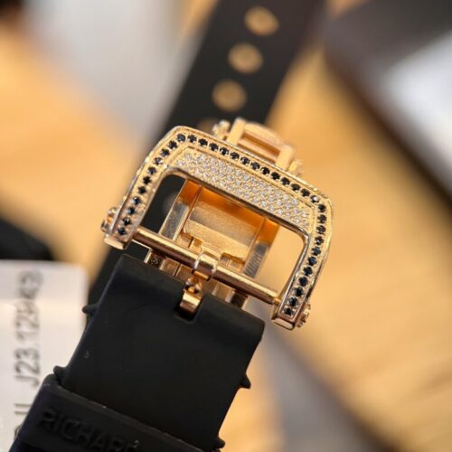 Richard Mille RM007 Gold Wrapped Watch with Moissanite Diamonds 36mm - Image 4