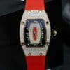 Richard Mille RM007 with Custom Moissanite Diamonds Red 36mm