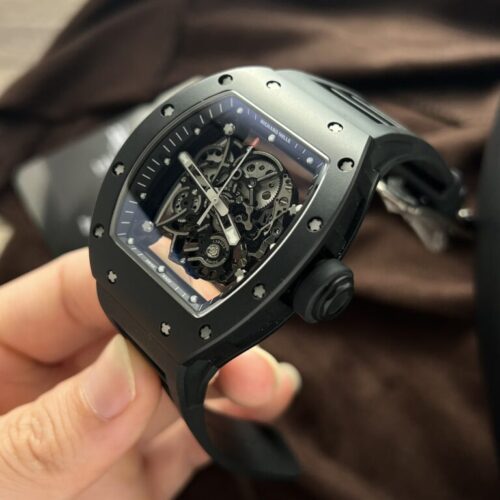 Richard Mille RM055 Black Ceramic Rubber Strap BBR Factory 45mm - Image 2