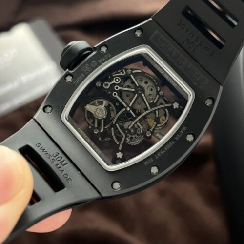 Richard Mille RM055 Black Ceramic Rubber Strap BBR Factory 45mm - Image 5