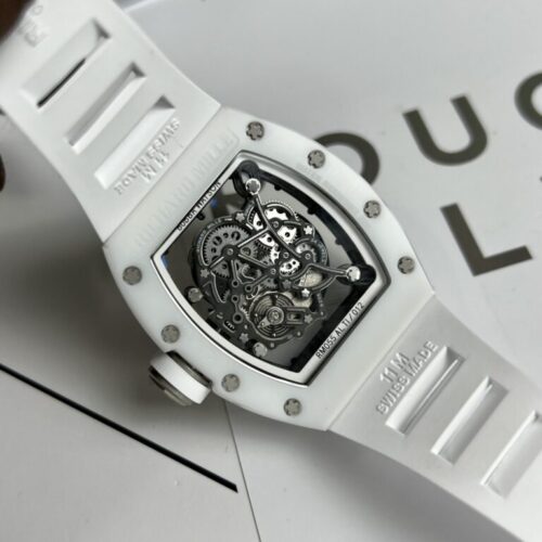 Richard Mille RM055 Full Carbon White Rubber Strap BBR 45mm - Image 5