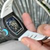 Richard Mille RM055 Full Carbon White Rubber Strap BBR 50mm - Image 4