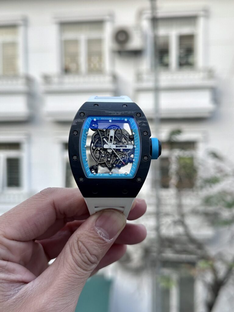 Richard Mille RM055 Full Carbon White Rubber Strap BBR 50mm
