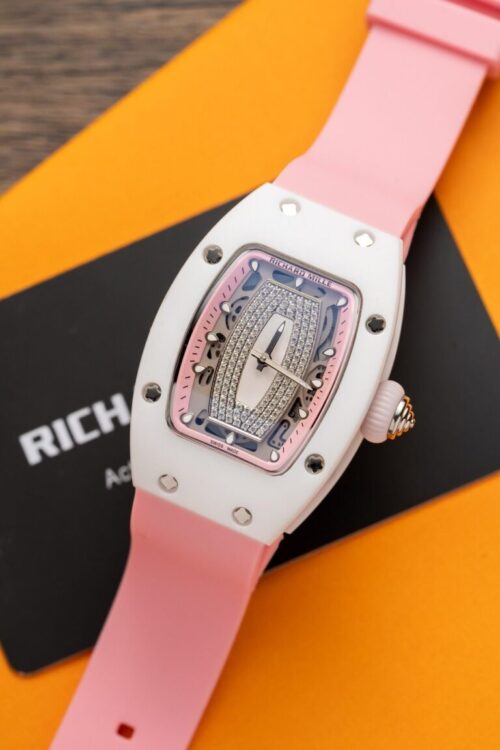 Richard Mille RM07-01 Ceramic with Pink Rubber Strap