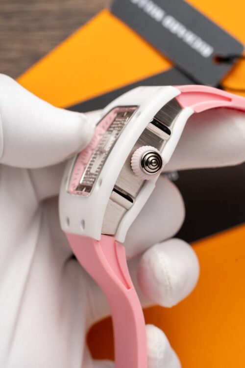 Richard Mille RM07-01 Ceramic with Pink Rubber Strap - Image 5