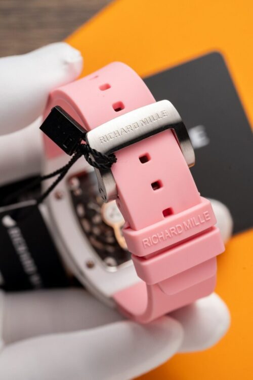 Richard Mille RM07-01 Ceramic with Pink Rubber Strap - Image 6