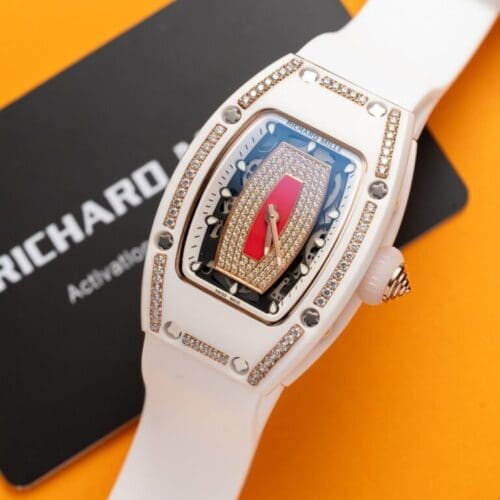 Richard Mille RM07-01 with Diamonds and White Ceramic Case