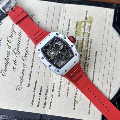 Richard Mille RM35-01 Rafael Nadal Red Rubber Strap 1:1 BBR Factory 42mm - Image 3